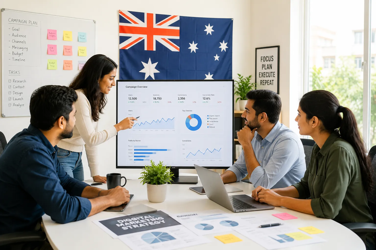 A-Creates digital marketing agency services in Australia - website design, social media, ads and content marketing