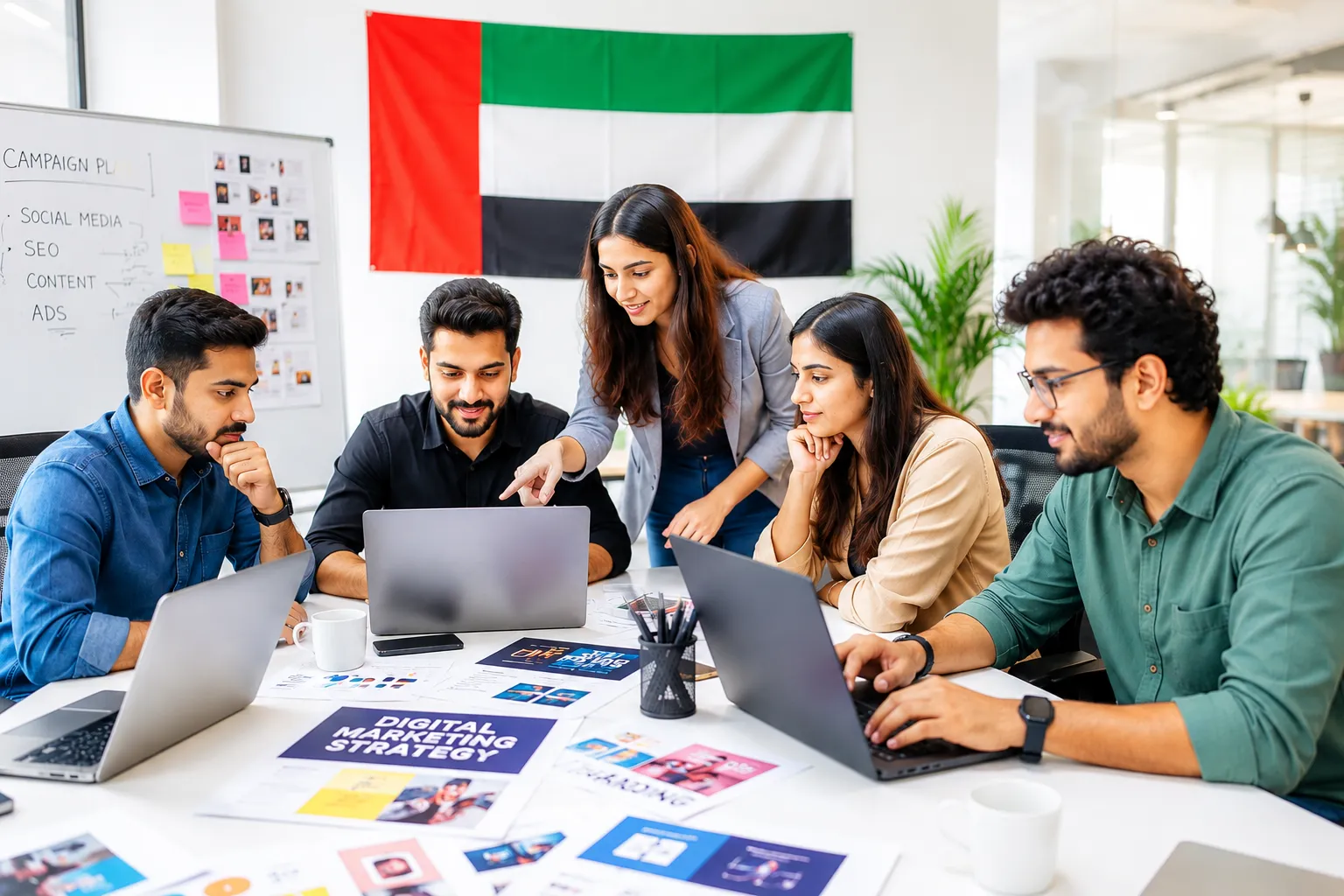 A-Creates digital marketing agency services in UAE - website design, social media, ads and content marketing