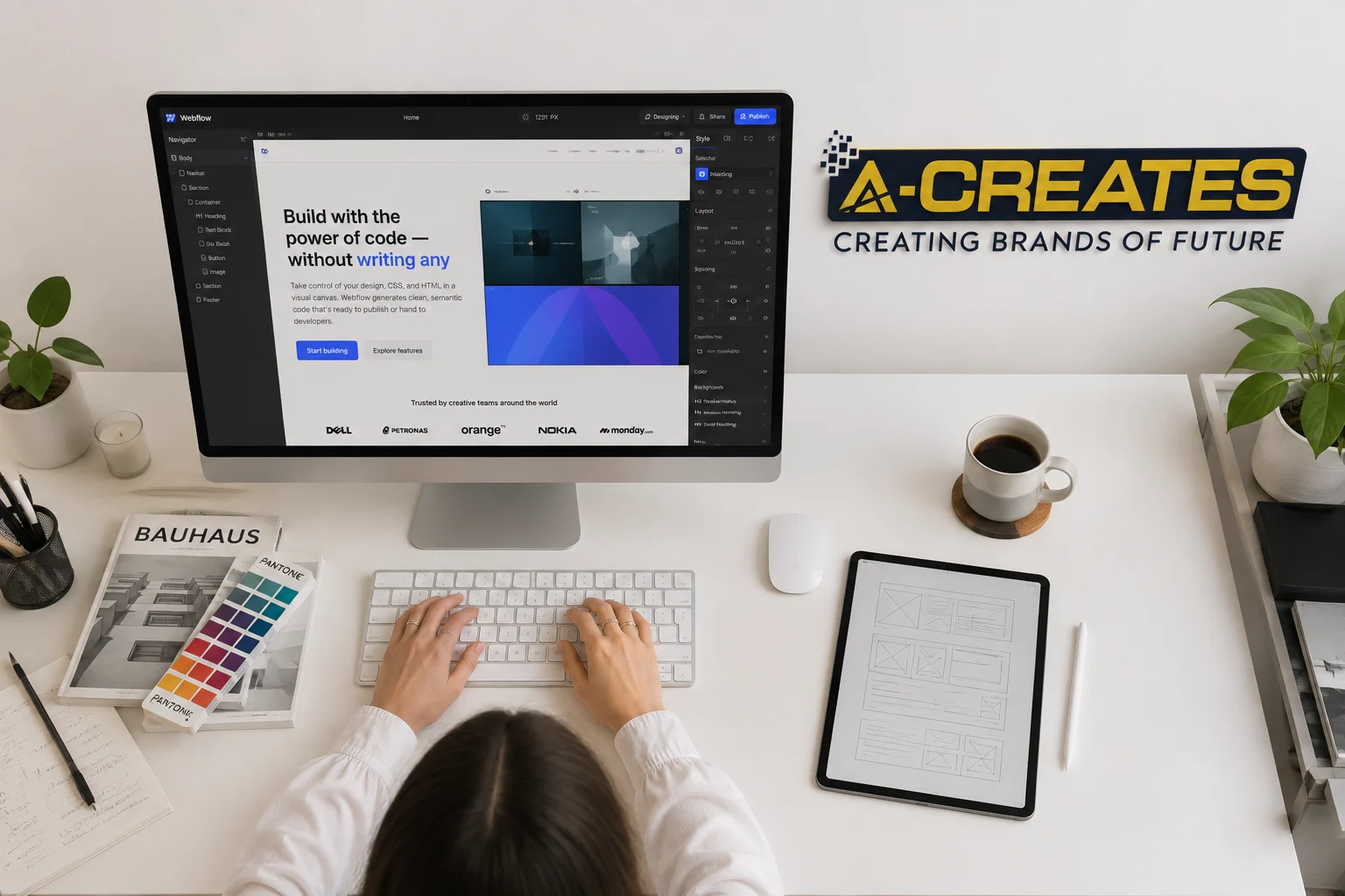Webflow website design