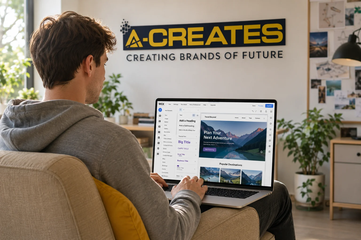 Wix and Squarespace website builder